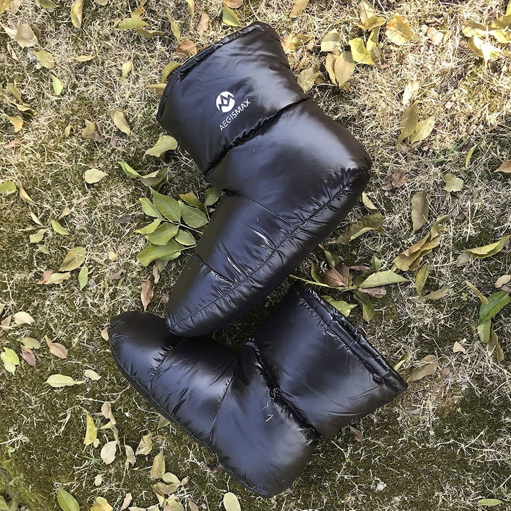 Пуховые носки (зимние), обувь из пуха Aegismax Размер M 22-25см черные. - фото 5 - id-p1060162570