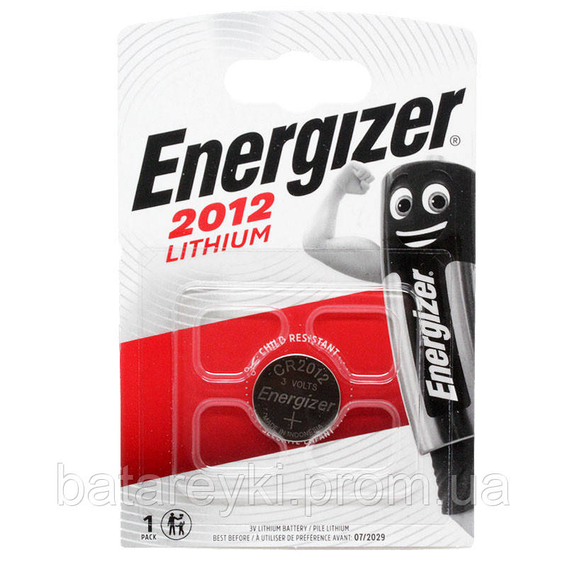 Батарейки Energizer CR2012 3v - фото 1 - id-p994591058