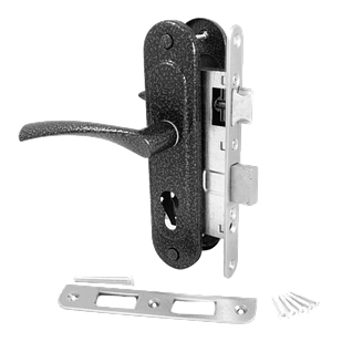 Врізний замок Арика ЗВ4 У 55 мм сірий без циліндра