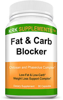 Жироспалювач KRK Supplements Fat and Carb Blocker 90 капсул (4384301736)