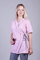 Женский медицинский костюм пудрово-серого цвета 40-48