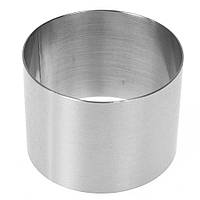 Кондитерське кільце діаметр 24 см h-10 см неіржавка сталь