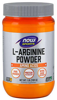 Амінокислота NOW L-Arginine Powder 454 г Без смаку (4384301897)