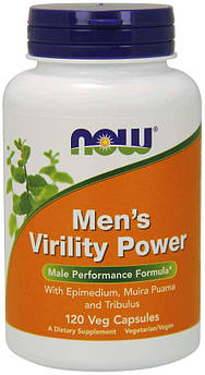 Тестостеровий бустер NOW Men's Virility Power Capsules 120 капсул (4384301904)