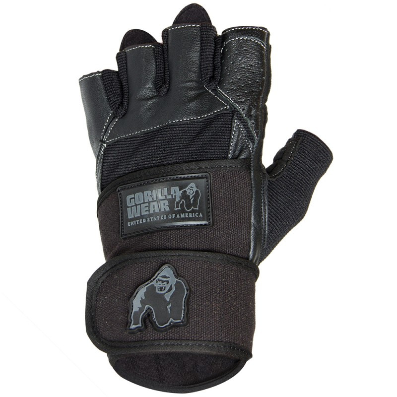 Рукавички Gorilla Wear Dallas Wrist Wrap Gloves Black 2XL (4384301927)