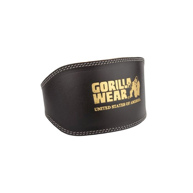 Пояс для важкої атлетики Gorilla Wear Full Leather Padded Black Belt L/XL (4384301930)