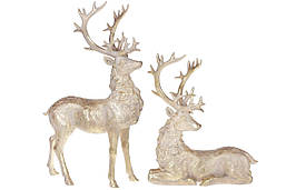 Набір з 2-х Оленів 51 см, колір - золотий антик
