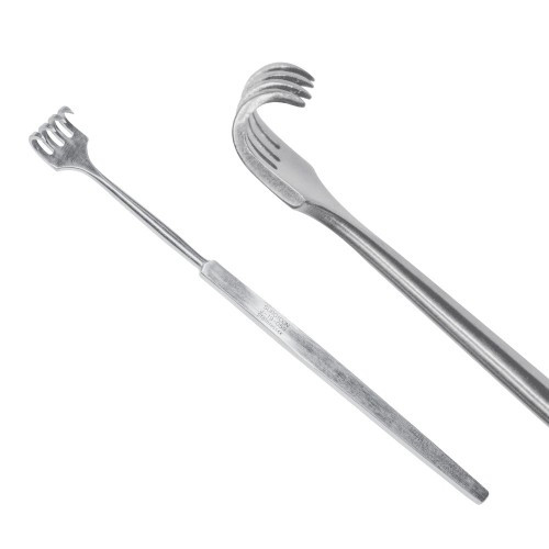 Ретрактор гострий 16 см, чотири-зубий, J-19-059, фото 1