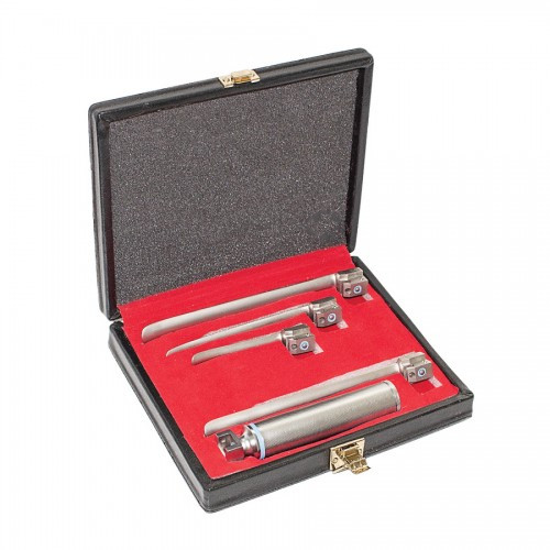 Набір ларингоскопический Miller Рис. = 1 - 4, з середньою ручкою, звичайний, J-13-155, фото 1