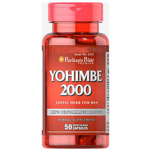 Жироспалювач йохімбін Puritan's Pride Yohimbe 2000 mg 50 капс.