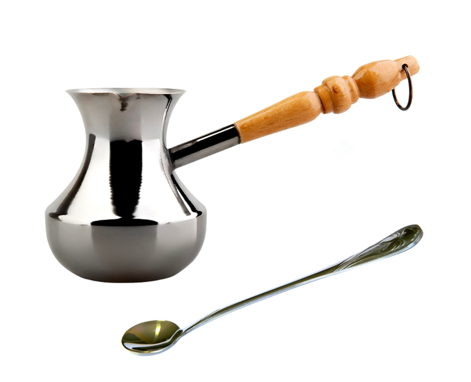 Купить Турку медную цельная Мечта 330 мл. + ложка для помешивания в ...