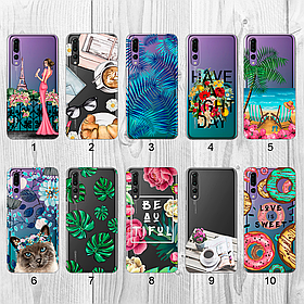 Силіконовий чохол з малюнком для Huawei P20 Pro (new collection)