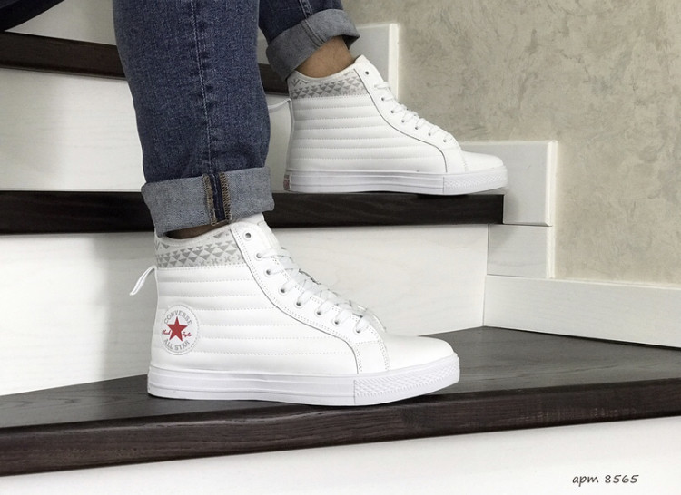 Мужские Кроссовки Converse All Stars Пресс Кожа — Купить Недорого на ...