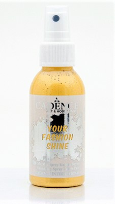 Фарба-спрей для тканини Перламутрова Your Fashion Spray ShineFabric Paint, 100 мл, Золота
