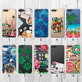 Силіконовий чохол з малюнком для Huawei Y6 2018 (new collection)