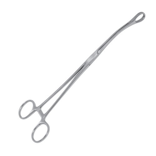 Щипці Foerster з зубчастими кінцями, 25 см, вигнуті, J-20-768, фото 1