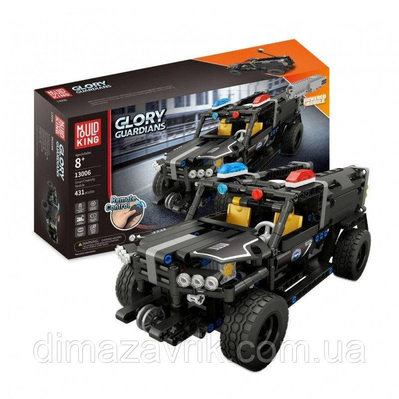 Конструктор радіокерований Mould King 13006 "Поліцейський позашляховик" з акумулятором 431 деталі, фото 1