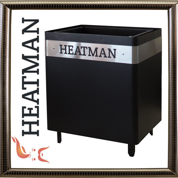 Електрична каменка для сауни Heatman Cube Black без блока керування 20 кВт/380