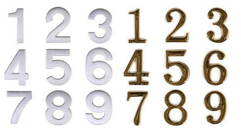 Дверні номери, цифри