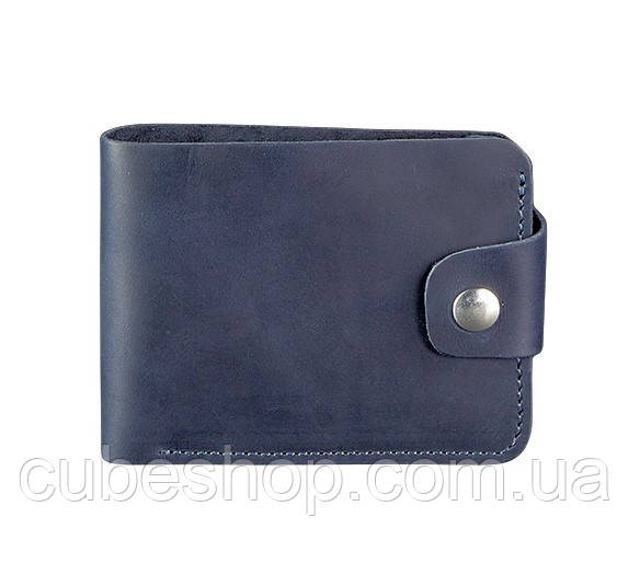 Портмоне з натуральної шкіри 4.3 (синє), фото 1