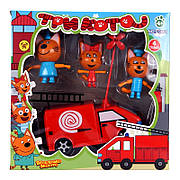 Ігровий набір "Три коти" із пожежною машиною — PS 661
