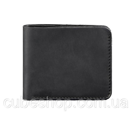 Портмоне з натуральної шкіри чоловіче 4.1 (шкіра crazy horse) чорне