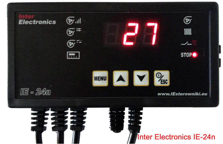 Автоматика для твердопаливного котла Inter Electronics IE-24n (Польща)