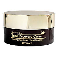 Відновлювальний равликовий крем із муцином равлика Deoproce Snail Recovery Cream 100 мл