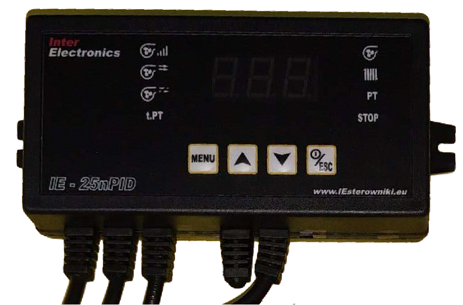 Автоматика для твердопаливного котла Inter Electronics IE-25nPID (Польща)