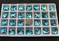 Brilliance Cosmic Aquamarune (Turquoise) 17*13mm космик аквамарин бирюзовый люкс стекло