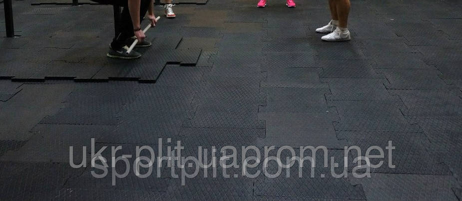 Шумопоглинальне гумове підлогове покриття для КросФіта., фото 1