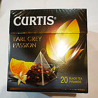Чай чёрный Curtis Earl grey passion 20пирамидок.