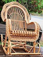 Крісло-гойдалка плетене з лози (безкоштовна доставка)