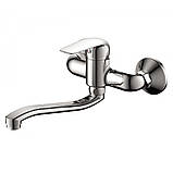 Змішувач настінний для кухні умивальника Haiba Dario 005 K (HB0857), фото 2