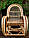 Крісло-гойдалка з лози королівська з підставкою для ніг (безслатна доставка), фото 4