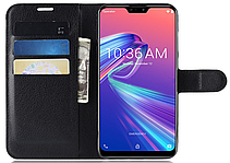 Кожаный чехол-книжка для Asus Zenfone Max Pro M2 ZB631KL красный, фото 2