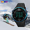 Наручний спортивний годинник SKMEI 1219 чорний із синім, фото 4