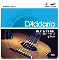 Струны для акустической гитары D*ADDARIO EJ-40