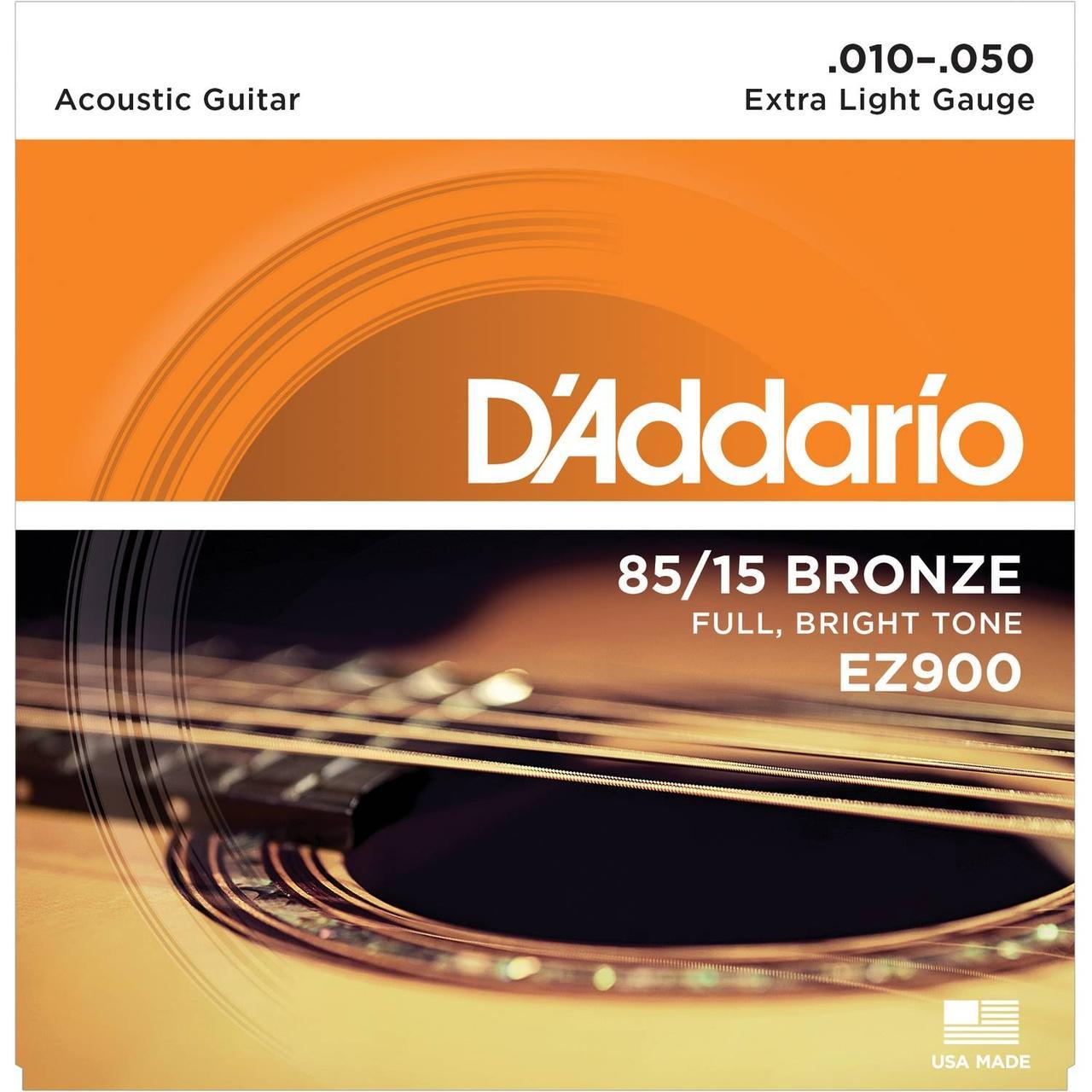 Струни для акустичної гітари D*ADDARIO EZ-900 bronze - фото 1 - id-p1060589902