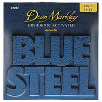 Струны для акустической гитары 2034 Dean Markley (011-052) Blue Steel Acoustic L