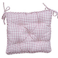 Подушка для стула Прованс Bella Розовая клеточка 40х40 см