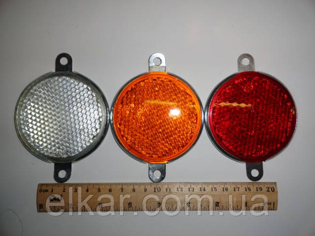 Світловідбивач круглий помаранчевий   ФП311-3.04.34.010 (Україна), фото 1