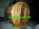 Лазня в бочці 2,2 м з покрівлею і дров'яною грубкою, фото 3