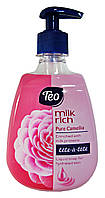Рідке мило Teo Tete-a-tete Milk rich Pure Camellia - 400 мл.