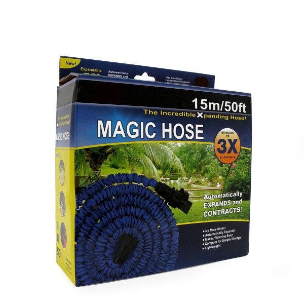 Садовий шланг для поливу Magic Hose 15 м Розпилювач в подарунок