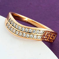 Женское кольцо из мед золота Xuping. Размер 19,5