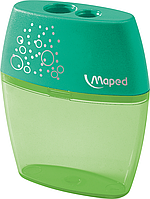 Точилка с контейнером Maped SHAKER, 2 отверстия, ассорти