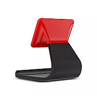 Універсальна підставка-тримач 2в1 для смартфонів і планшетів з рухомою верхньою частиною (чорно-червоний)