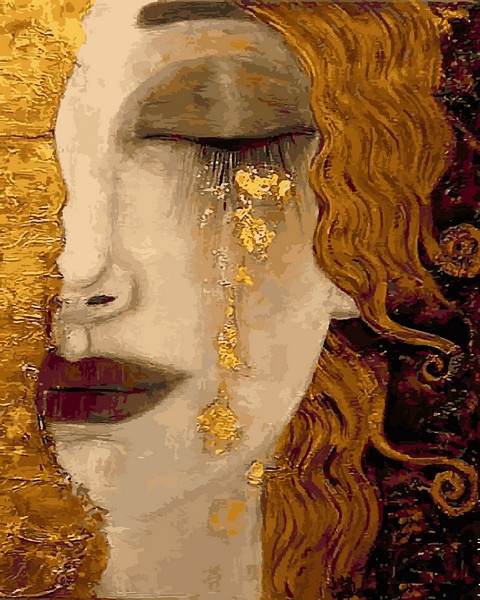 Картина за номерами 40х50 см. Babylon Золоті сльози Художник Анна-Марі Зільберман (VP 1189), фото 1