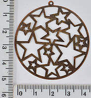 Звезда метал-пришивная А(728) медь уп=100шт